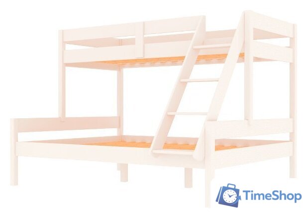 Двухъярусная кровать ФанДОК Ф-136 .1 (белый) - Изображение №3 — Интернет-магазин Time-Shop