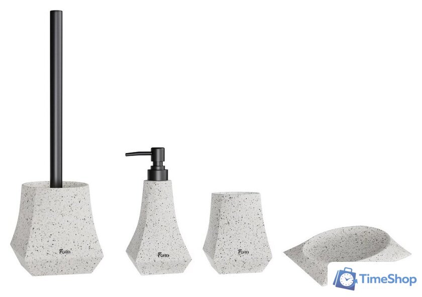 Аксессуары для ванной и туалета FORA Volcano (4 предмета) - Изображение №1 — Интернет-магазин Time-Shop