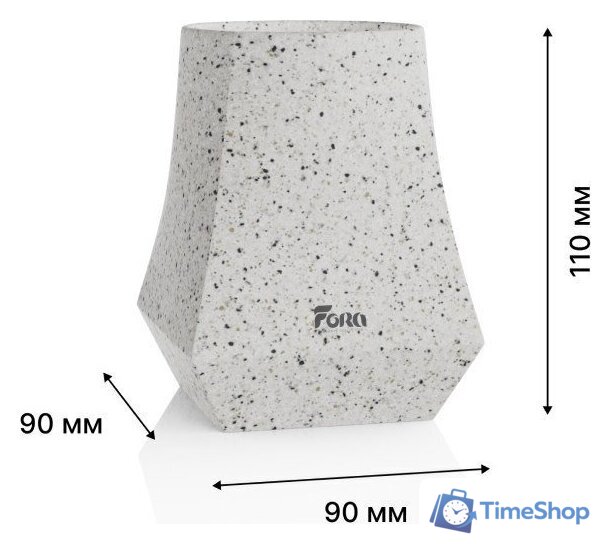 Аксессуары для ванной и туалета FORA Volcano (4 предмета) - Изображение №13 — Интернет-магазин Time-Shop