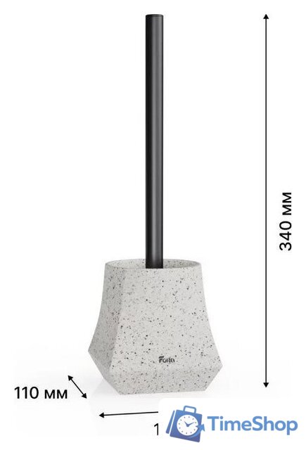 Аксессуары для ванной и туалета FORA Volcano (4 предмета) - Изображение №11 — Интернет-магазин Time-Shop