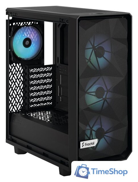 Корпус Fractal Design Meshify 2 Compact Lite RGB Black TG Light tint FD-C-MEL2C-05 - Изображение №5 — Интернет-магазин Time-Shop