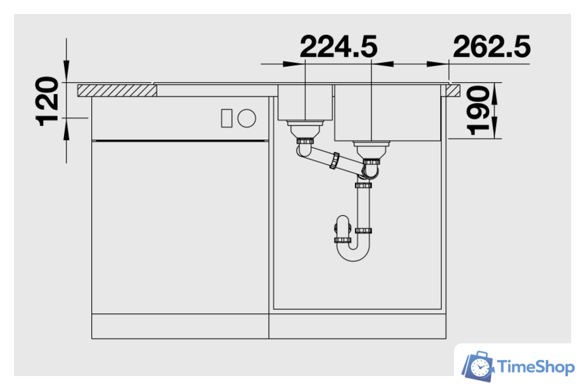 Кухонная мойка Blanco Legra 6 S 522209 (белый) - Изображение №4 — Интернет-магазин Time-Shop