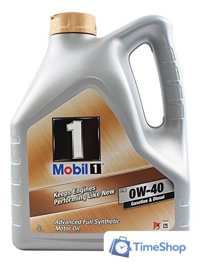 Моторное масло Mobil 1 FS 0W-40 4л - Изображение №1 — Интернет-магазин Time-Shop