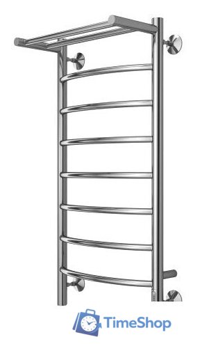 Полотенцесушитель TERMINUS Классик П8 400x850 с полкой бп электро (хром) - Изображение №2 — Интернет-магазин Time-Shop