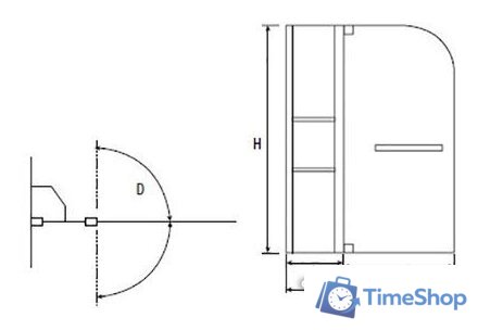 Стеклянная шторка для ванны RGW SC-08 100 см - Изображение №2 — Интернет-магазин Time-Shop