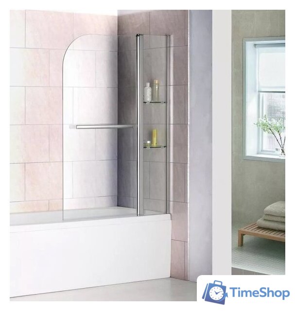 Стеклянная шторка для ванны RGW SC-08 100 см - Изображение №1 — Интернет-магазин Time-Shop