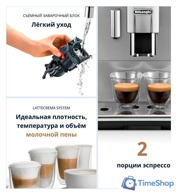 Кофемашина DeLonghi Autentica Cappuccino ETAM 29.660.SB - Изображение №12 — Интернет-магазин Time-Shop