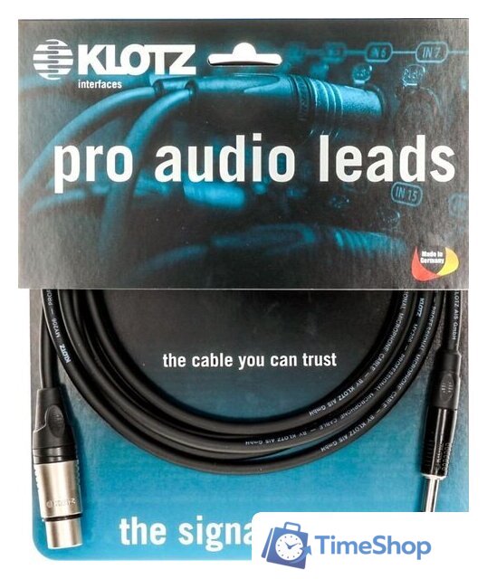 Кабель Klotz M1FS1K0200 (2 м, черный) - Изображение №3 — Интернет-магазин Time-Shop