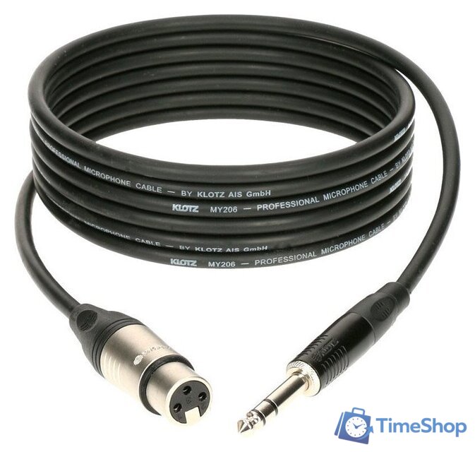 Кабель Klotz M1FS1K0200 (2 м, черный) - Изображение №1 — Интернет-магазин Time-Shop