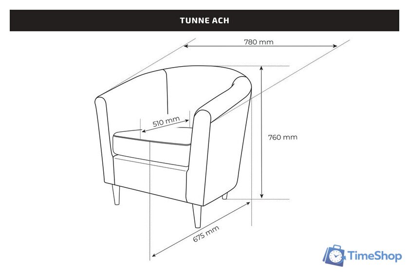 Интерьерное кресло Mio Tesoro Тунне (grey) - Изображение №2 — Интернет-магазин Time-Shop