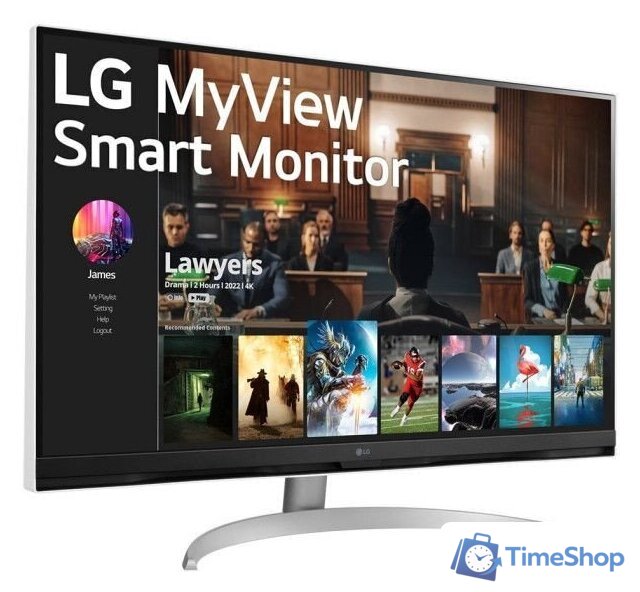 Smart монитор LG MyView Smart Monitor 32SQ700S-W - Изображение №5 — Интернет-магазин Time-Shop