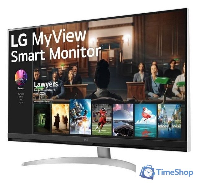 Smart монитор LG MyView Smart Monitor 32SQ700S-W - Изображение №6 — Интернет-магазин Time-Shop