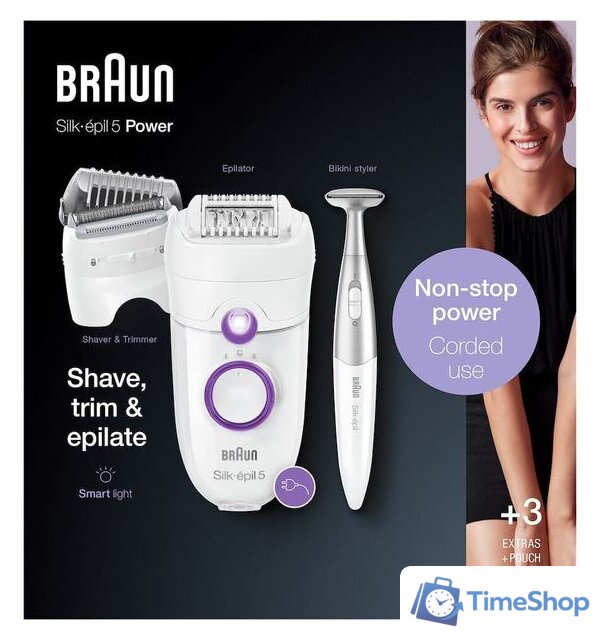 Эпилятор Braun Silk-epil 5 Series 5-825P - Изображение №9 — Интернет-магазин Time-Shop