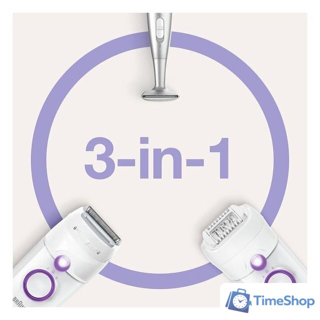 Эпилятор Braun Silk-epil 5 Series 5-825P - Изображение №5 — Интернет-магазин Time-Shop