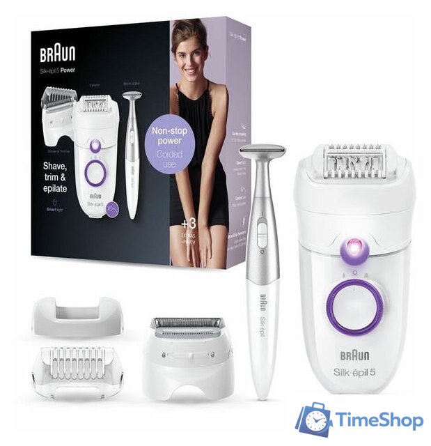 Эпилятор Braun Silk-epil 5 Series 5-825P - Изображение №6 — Интернет-магазин Time-Shop