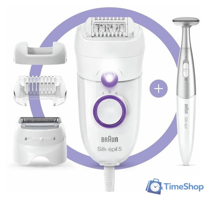 Эпилятор Braun Silk-epil 5 Series 5-825P - Изображение №2 — Интернет-магазин Time-Shop