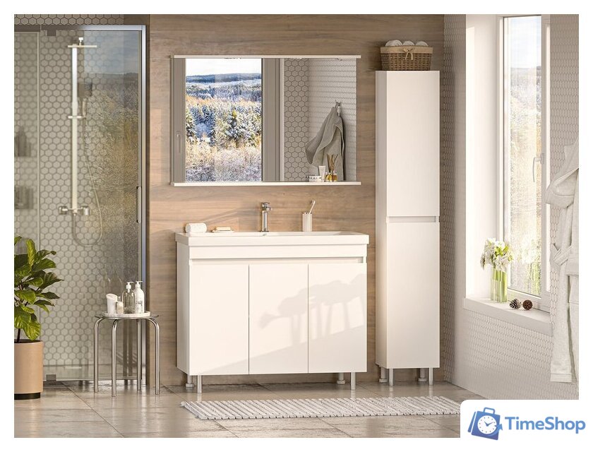  Misty Тумба с умывальником Енисей 100 Э-Ени01100-0112Я+10.150.01000.001 - Изображение №7 — Интернет-магазин Time-Shop