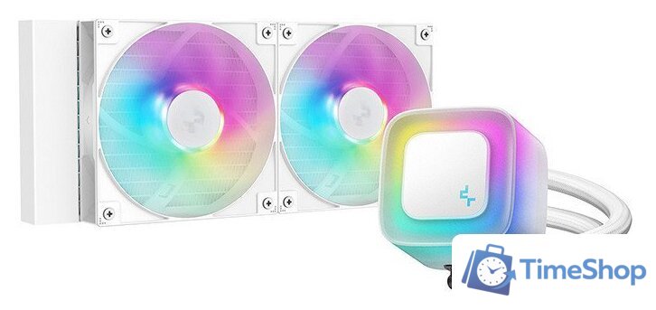 Система жидкостного охлаждения для процессора DeepCool LE240 WH V2 R-LE240-WHAMMN-G-2 - Изображение №1 — Интернет-магазин Time-Shop