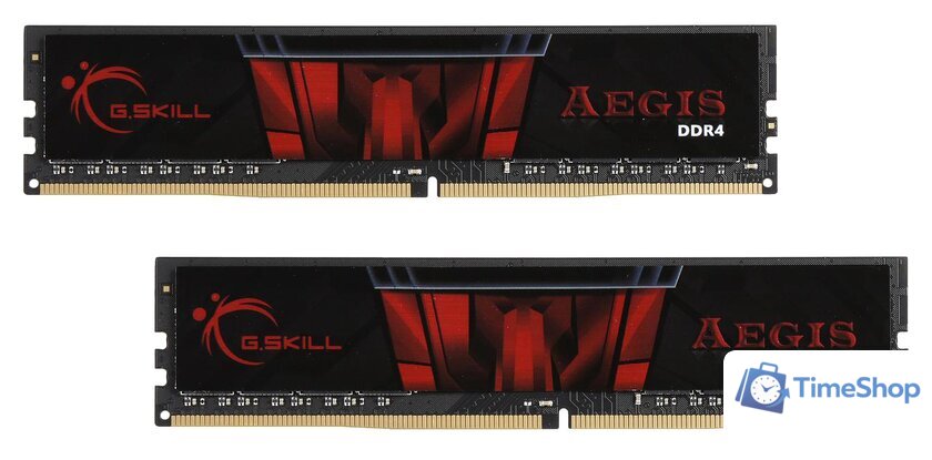 Оперативная память G.Skill Aegis 2x8GB DDR4 PC4-24000 F4-3000C16D-16GISB - Изображение №1 — Интернет-магазин Time-Shop