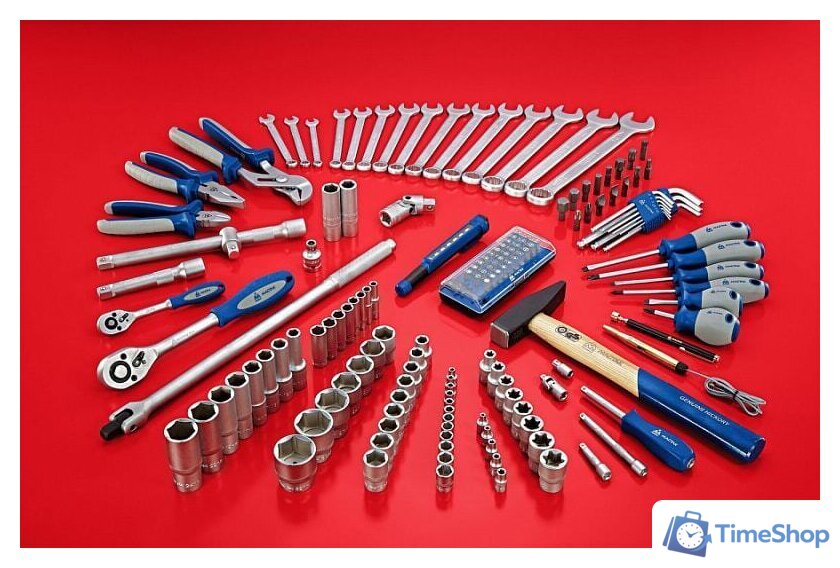 Универсальный набор инструментов Мастак 01-155C (155 предметов) - Изображение №5 — Интернет-магазин Time-Shop