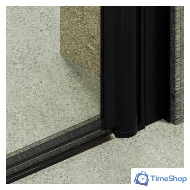 Душевая дверь MaybahGlass 198x89 MGD-423-6 (прозрачное стекло/черный) - Изображение №3 — Интернет-магазин Time-Shop