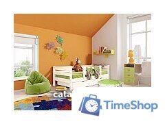 Кровать-тахта Мебельград Соня вариант 4 (массив сосны белый) - Изображение №3 — Интернет-магазин Time-Shop