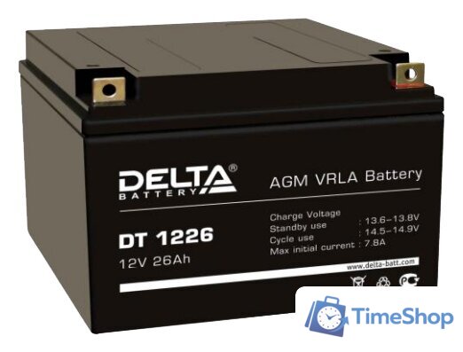 Аккумулятор для ИБП Delta DT 1226 (12В/26 А·ч) - Изображение №1 — Интернет-магазин Time-Shop