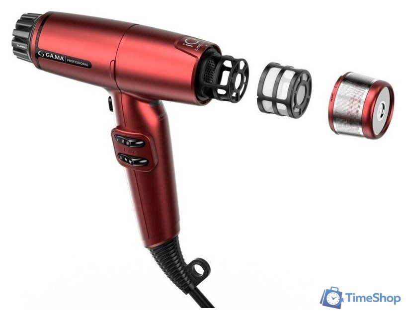 Фен GA.MA IQ Lite Max (красный) - Изображение №10 — Интернет-магазин Time-Shop