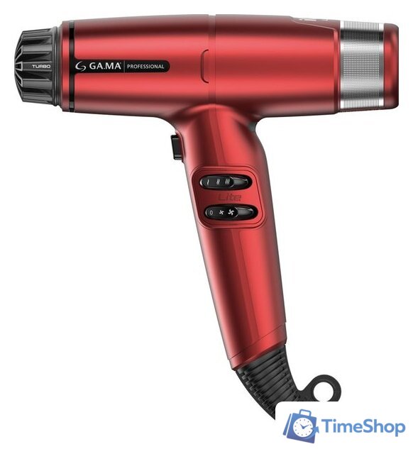 Фен GA.MA IQ Lite Max (красный) - Изображение №5 — Интернет-магазин Time-Shop