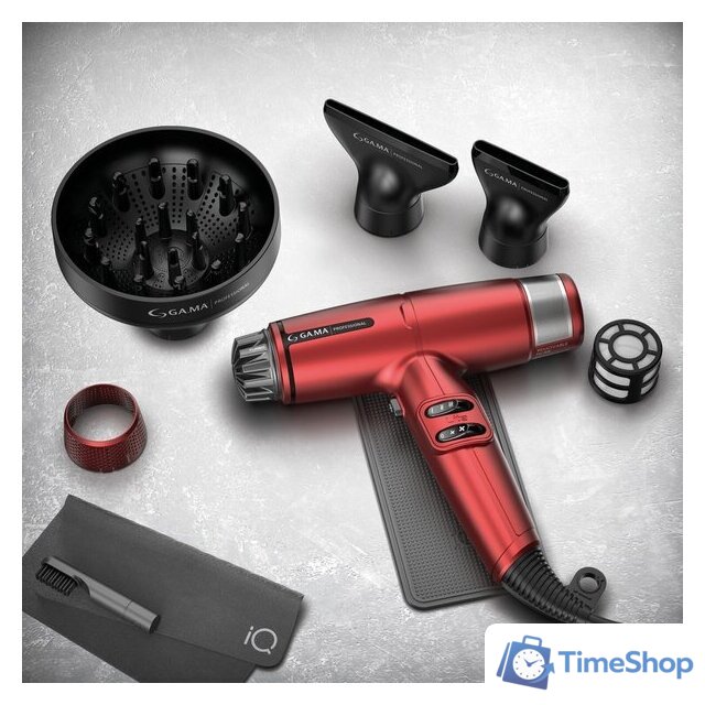 Фен GA.MA IQ Lite Max (красный) - Изображение №13 — Интернет-магазин Time-Shop