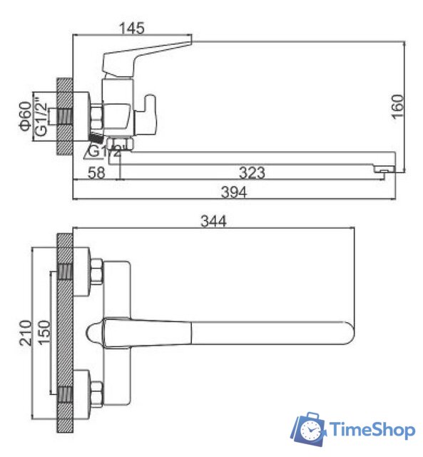 Смеситель Ledeme L2281 - Изображение №2 — Интернет-магазин Time-Shop