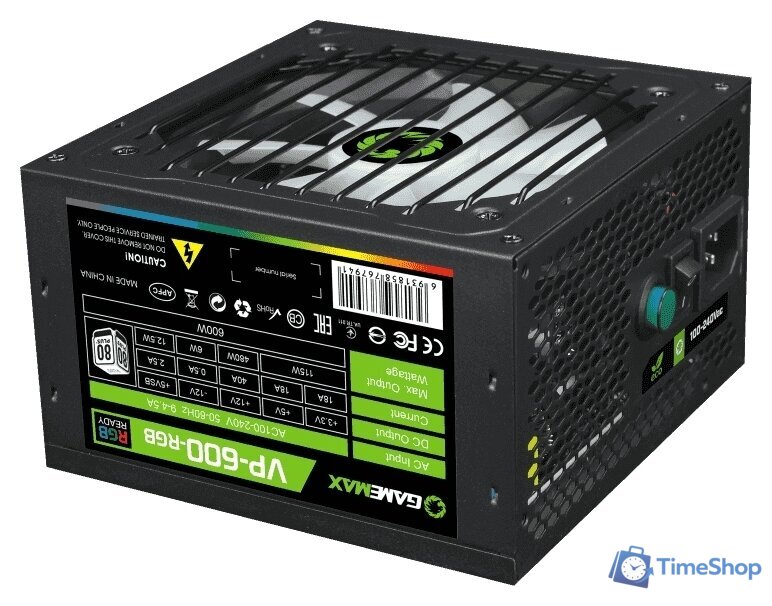 Блок питания GameMax VP-600-RGB - Изображение №5 — Интернет-магазин Time-Shop