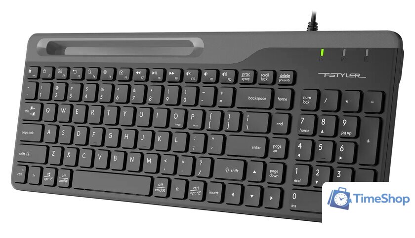 Клавиатура A4Tech Fstyler FK25 (черный/серый) - Изображение №3 — Интернет-магазин Time-Shop