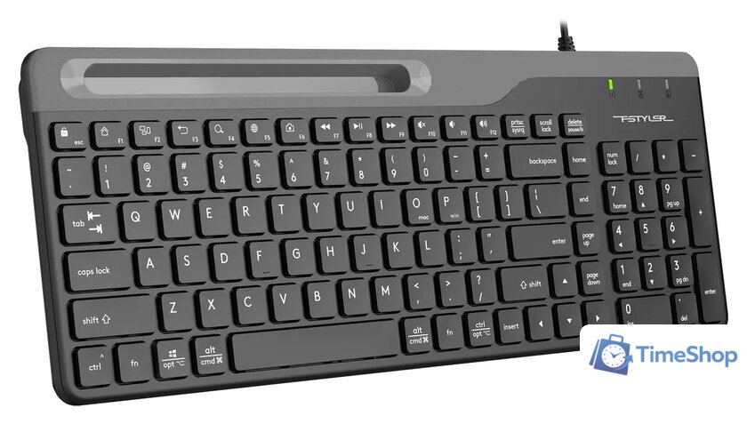 Клавиатура A4Tech Fstyler FK25 (черный/серый) - Изображение №2 — Интернет-магазин Time-Shop