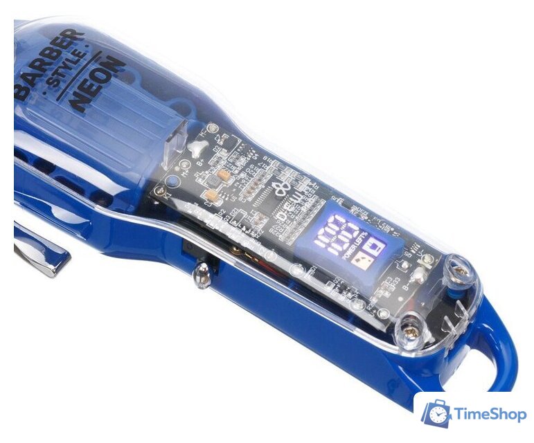 Машинка для стрижки волос Dewal Baber Style Neon 03-081 Blue - Изображение №6 — Интернет-магазин Time-Shop