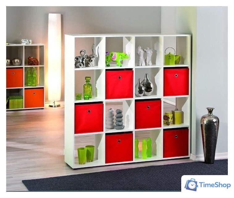 Стеллаж Halmar Caboto 16 (белый) - Изображение №3 — Интернет-магазин Time-Shop