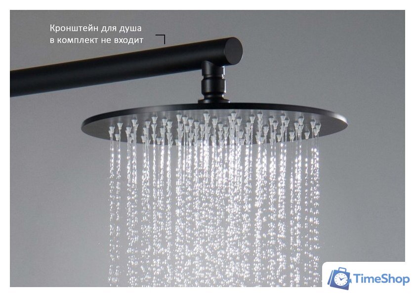 Верхний душ Aquatek AQ2077MB (черный матовый) - Изображение №3 — Интернет-магазин Time-Shop