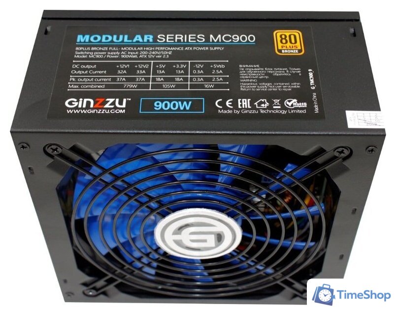 Блок питания Ginzzu MC900 - Изображение №4 — Интернет-магазин Time-Shop