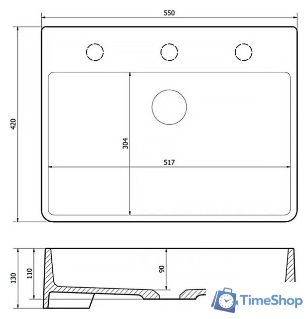 Умывальник Lauter Silenta 21S551PW (Pure White) - Изображение №14 — Интернет-магазин Time-Shop