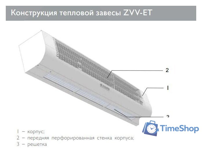 Тепловая завеса ZILON ZVV-2E24T - Изображение №5 — Интернет-магазин Time-Shop