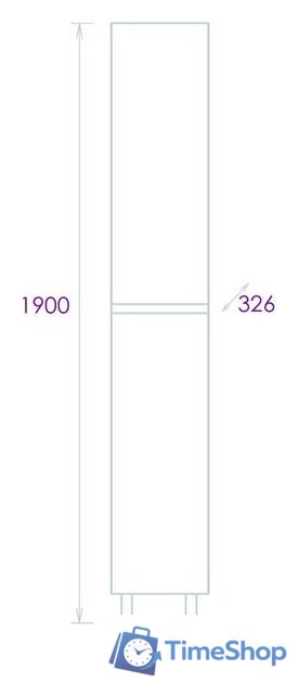  Onika Шкаф-пенал Милтон 30 403077 - Изображение №5 — Интернет-магазин Time-Shop