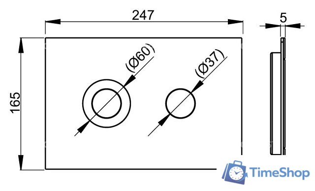 Панель смыва Alcaplast Flat Turn - Изображение №2 — Интернет-магазин Time-Shop