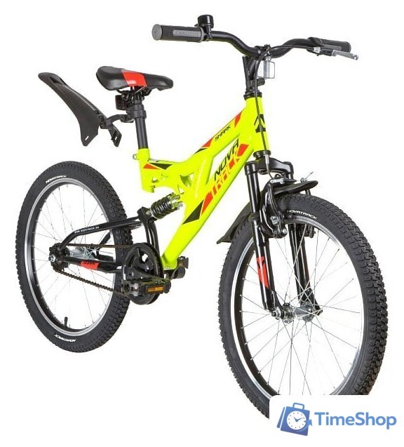 Детский велосипед Novatrack Shark 20 2020 20SS1V.SHARK.GN20 (зеленый) - Изображение №2 — Интернет-магазин Time-Shop