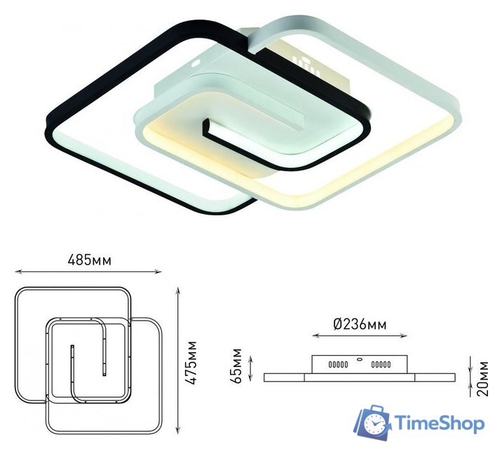 Припотолочная люстра Rivoli Jenny 6102-103 Б0059010 - Изображение №3 — Интернет-магазин Time-Shop