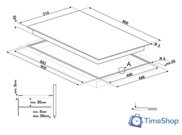 Варочная панель Smeg SI2M7953D - Изображение №3 — Интернет-магазин Time-Shop