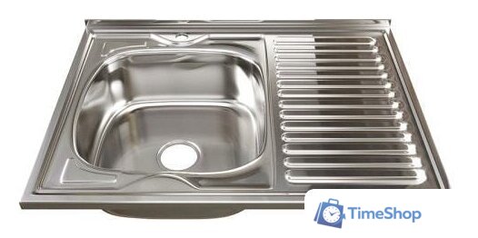 Кухонная мойка Mixline 528180 (левая, полированная, 0.8 мм) - Изображение №1 — Интернет-магазин Time-Shop