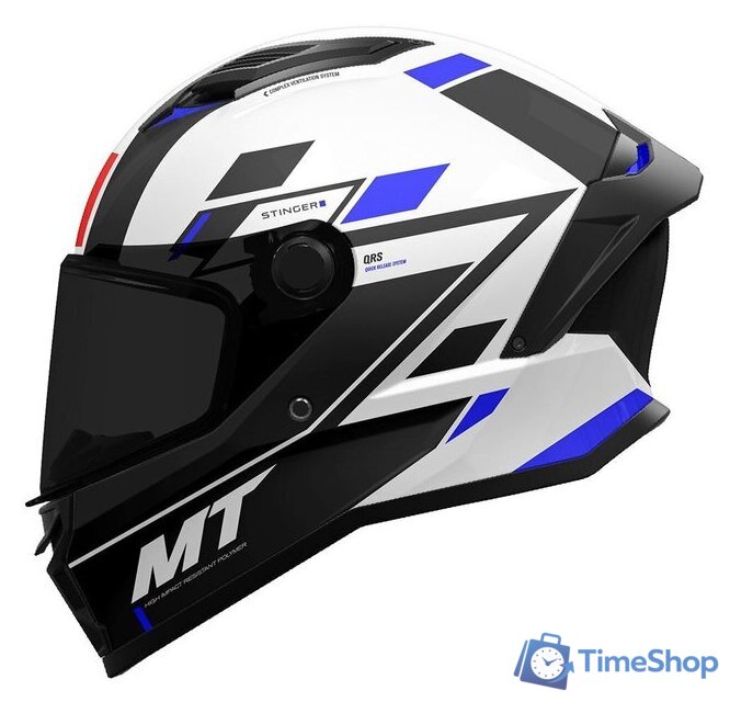 Мотошлем LS2 Stinger 2 Micro (XL, черный/белый) - Изображение №1 — Интернет-магазин Time-Shop