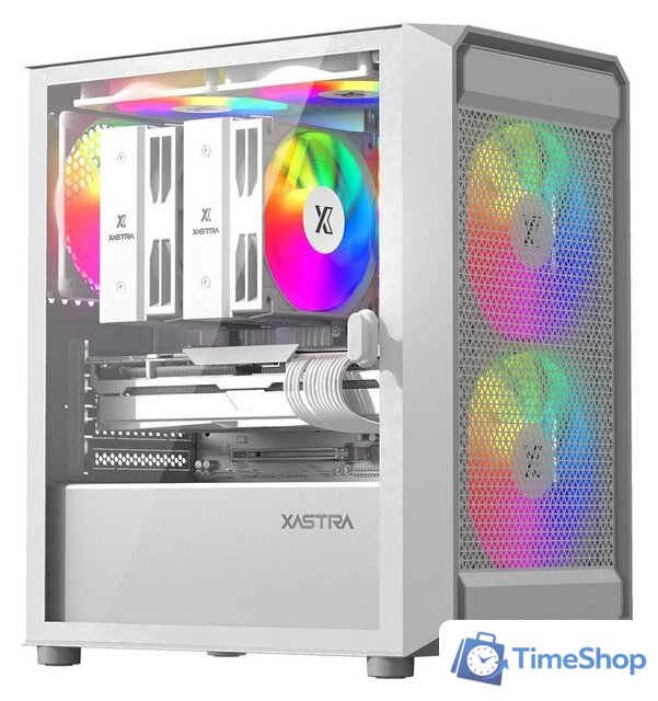 Корпус XASTRA A303M 3ARGB (белый) - Изображение №1 — Интернет-магазин Time-Shop