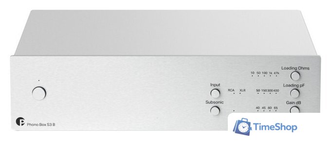 MM/MC фонокорректор Pro-Ject Phono Box S3 B (серебристый) - Изображение №1 — Интернет-магазин Time-Shop