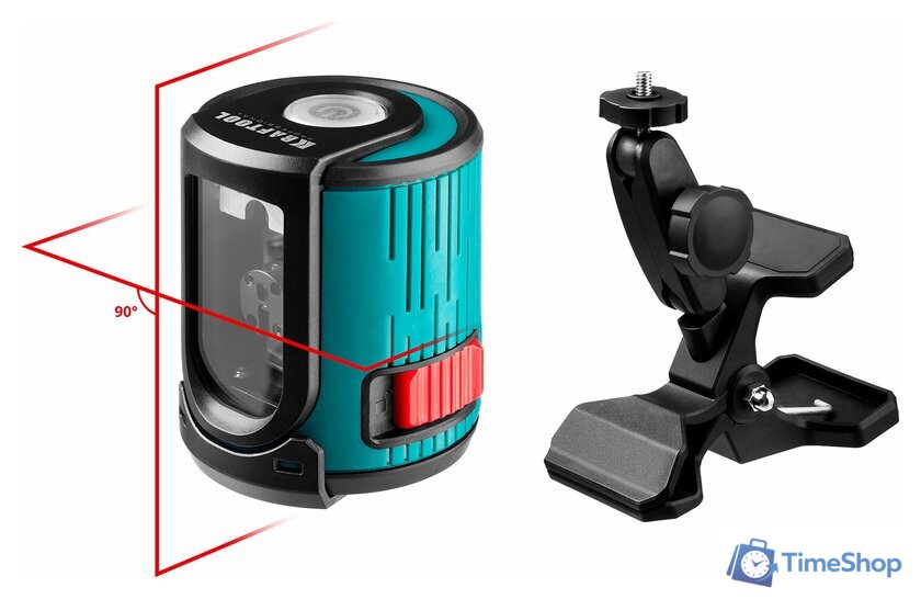 Лазерный нивелир KRAFTOOL CL-20 34700-5 (с держателем, кейс) - Изображение №1 — Интернет-магазин Time-Shop